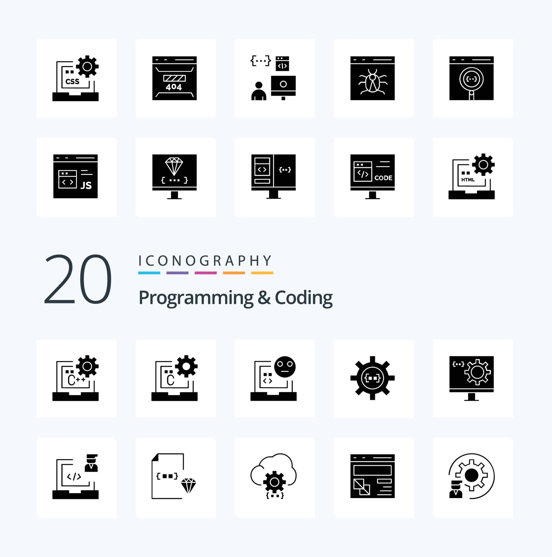 20 Programming And Coding Solid Glyph Icon Pack Like Css Code 20-programming-and-coding-solid-glyph-icon-pack-like-css-code