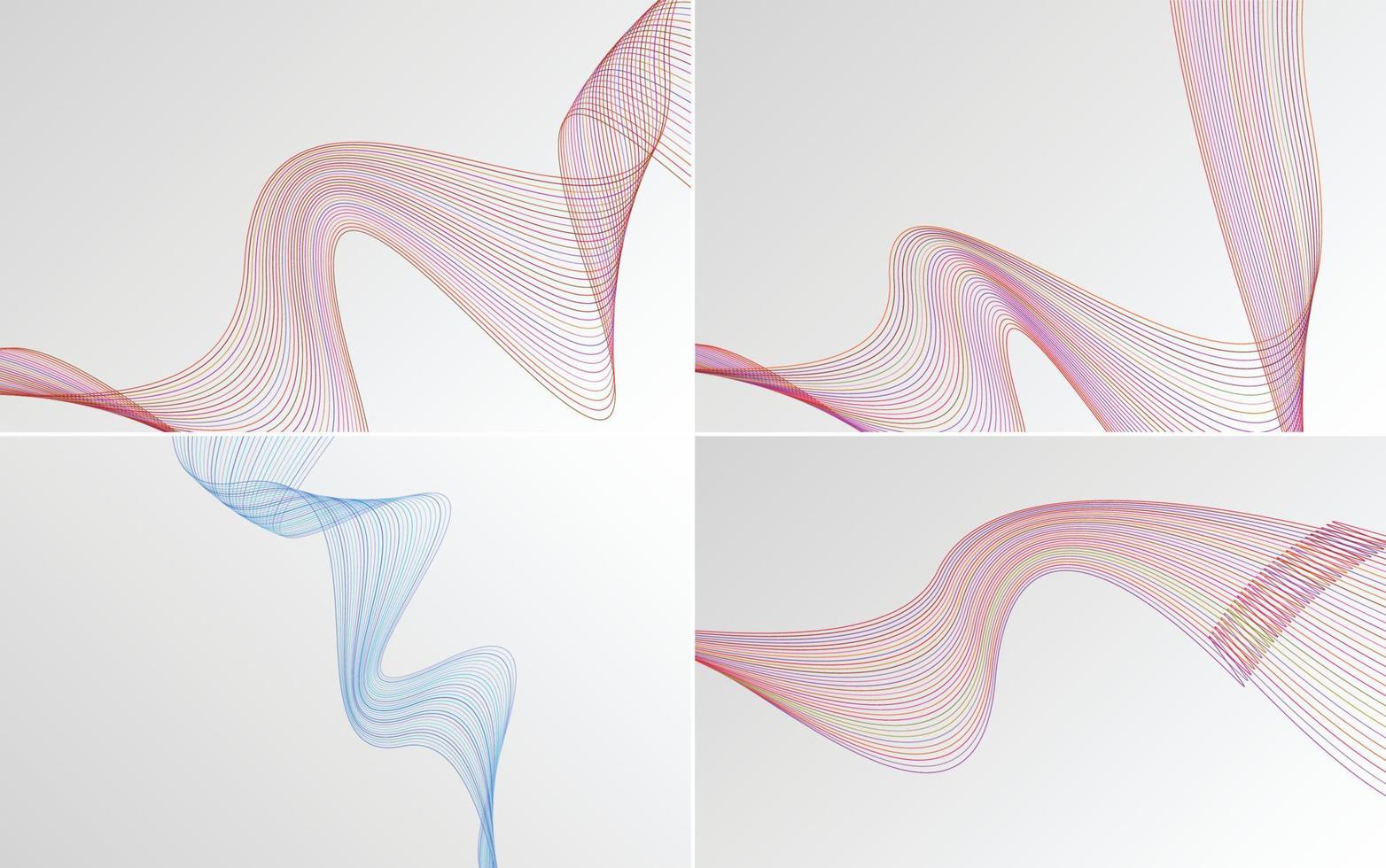 Add a touch of modernity to your presentation with this vector background pack