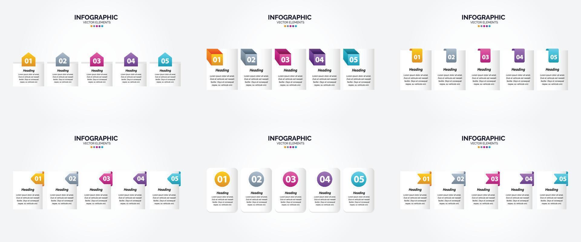 The vector illustrations in this set are perfect for creating infographics for advertising. brochures. flyers. and magazines.