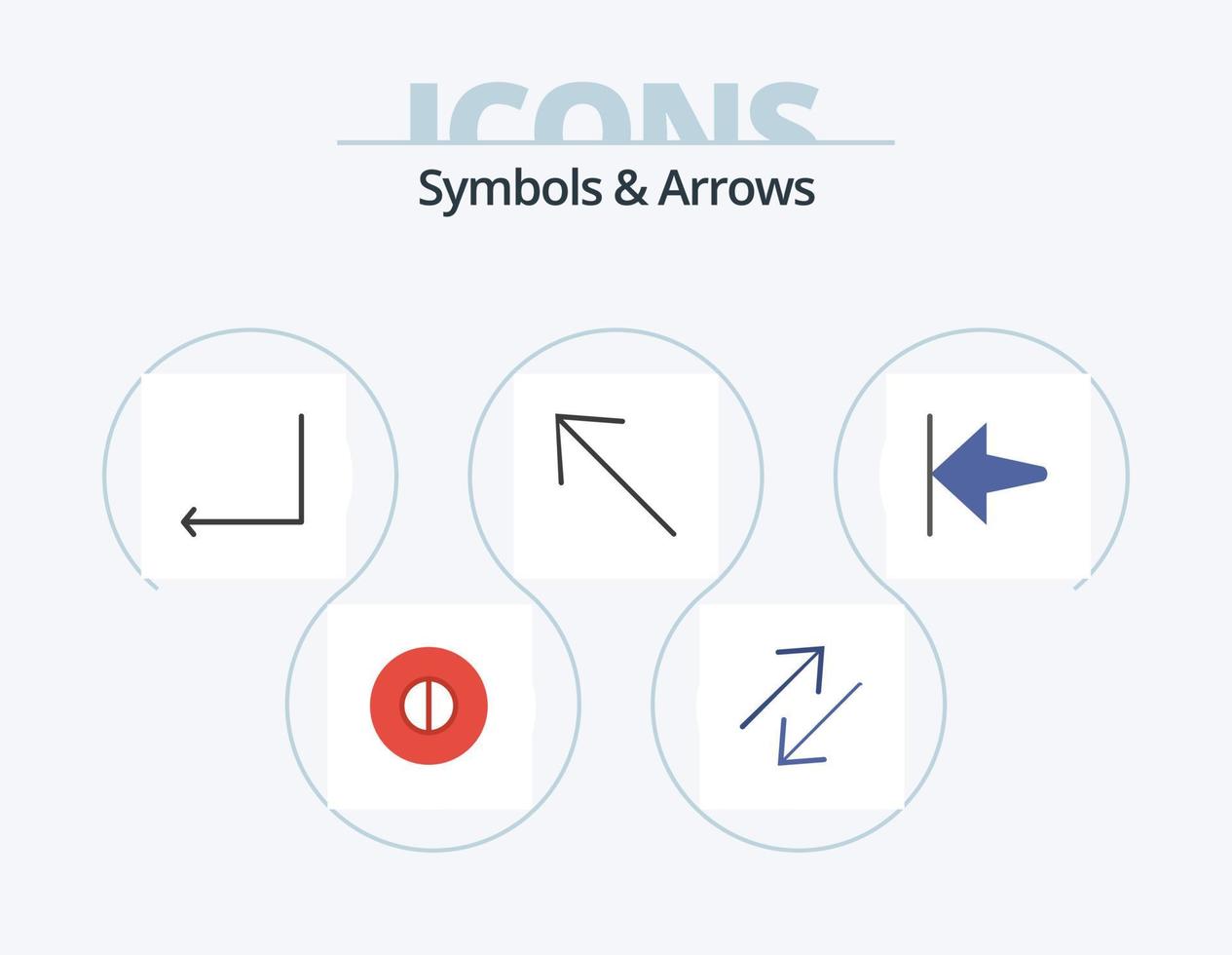 Symbols and Arrows Flat Icon Pack 5 Icon Design. . . enter. start. arrow vector