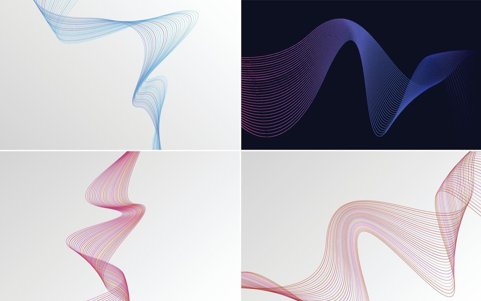 Use these vector line backgrounds to add visual interest to your work