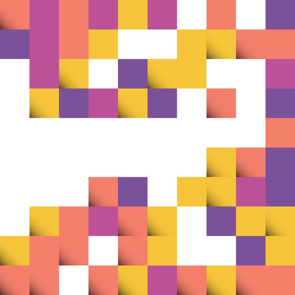 Vector illustration of yellow and orange abstract squares for poster. flyer. cover. or brochure.