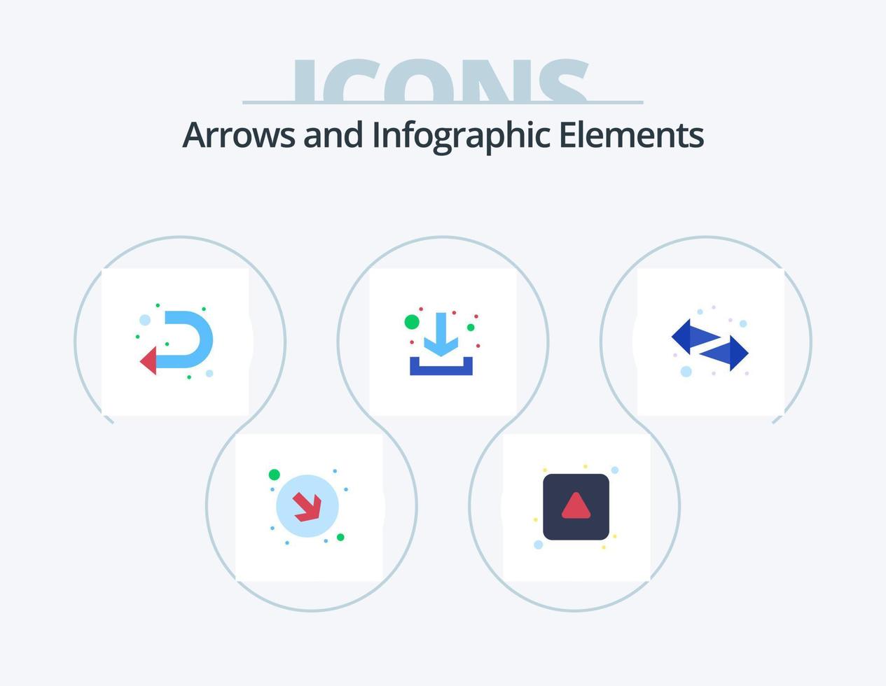 Arrow Flat Icon Pack 5 Icon Design. right. switch. sign. arrows. arrow vector