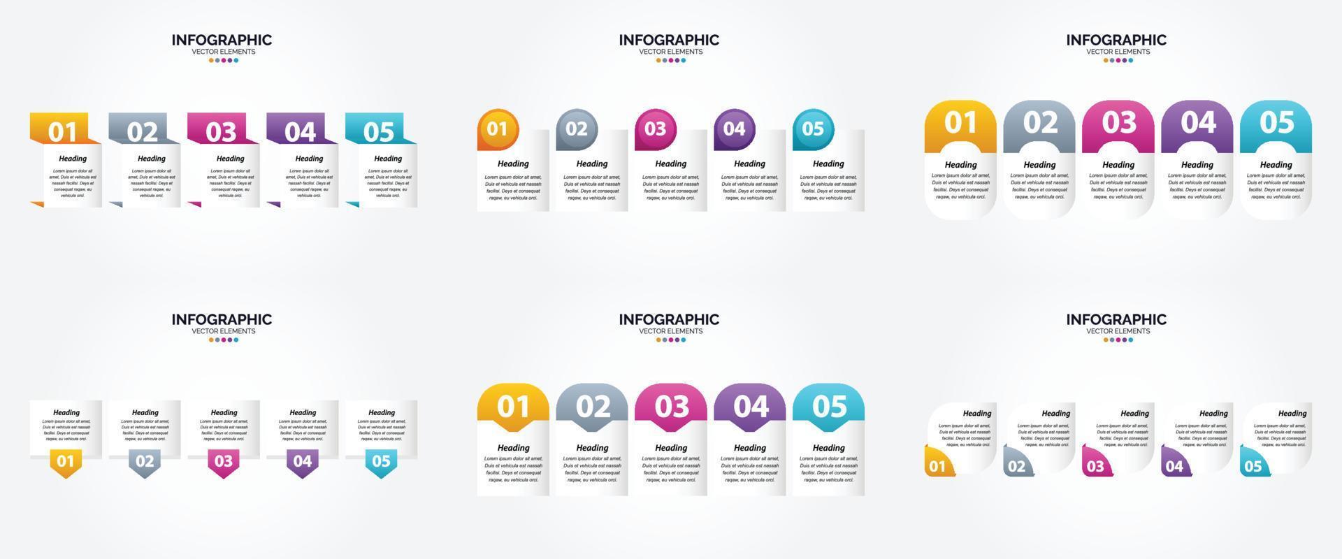 This flat design vector illustration set is ideal for creating infographics for advertising. brochures. flyers. and magazines.