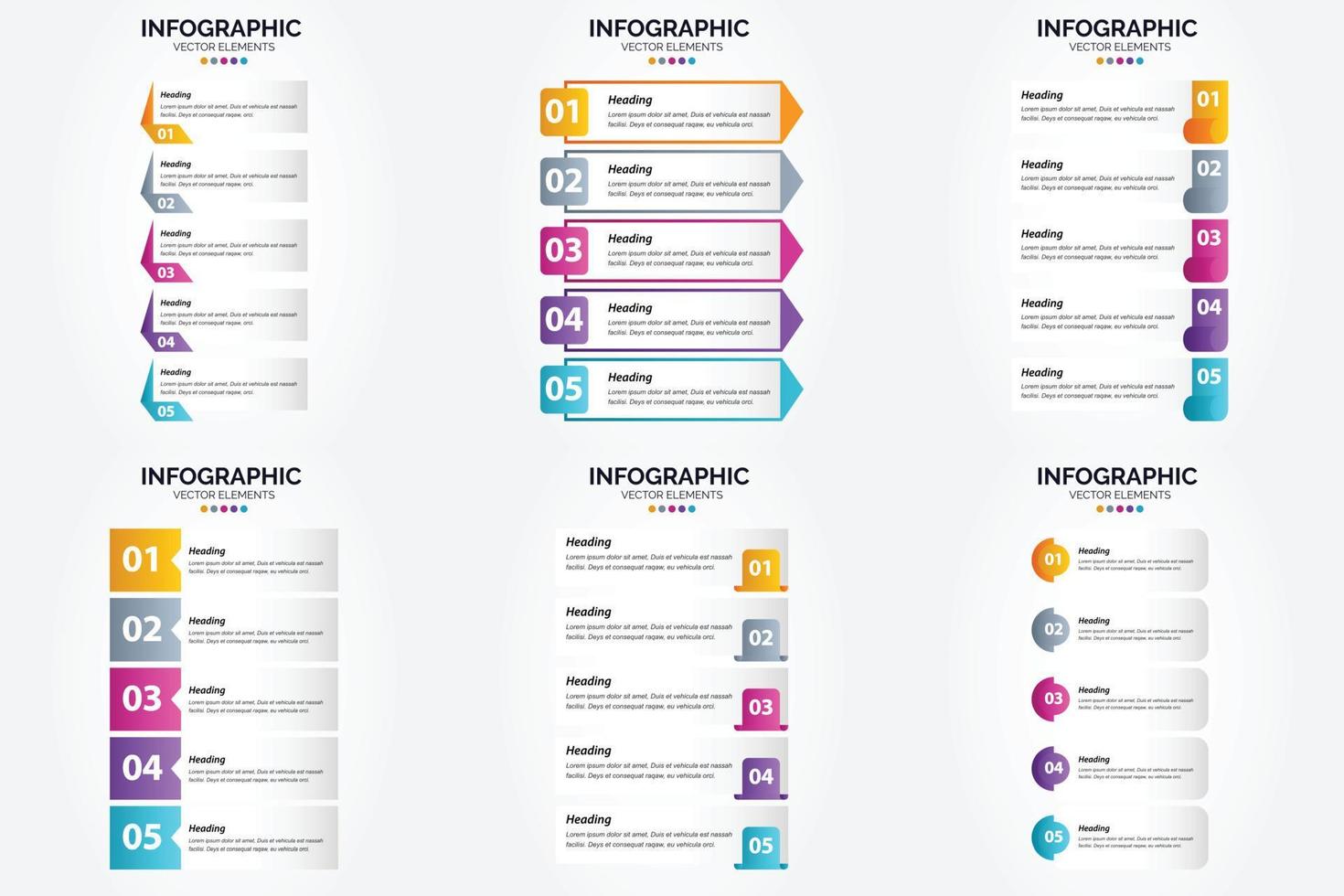 The vector illustrations in this set are perfect for creating infographics for advertising. brochures. flyers. and magazines.