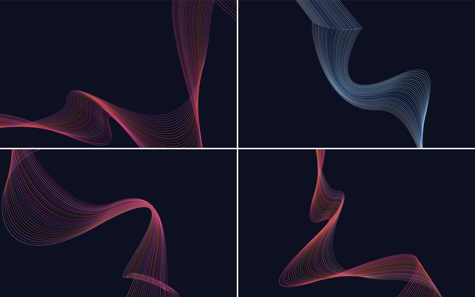 Create a professional and modern design with this pack of vector backgrounds