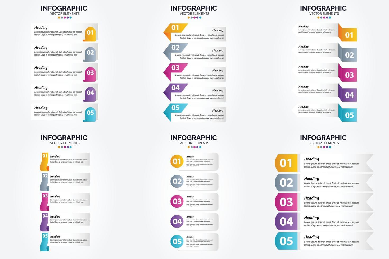 utilice estas ilustraciones vectoriales para crear infografías de aspecto profesional para publicidad. folletos volantes y revistas. vector