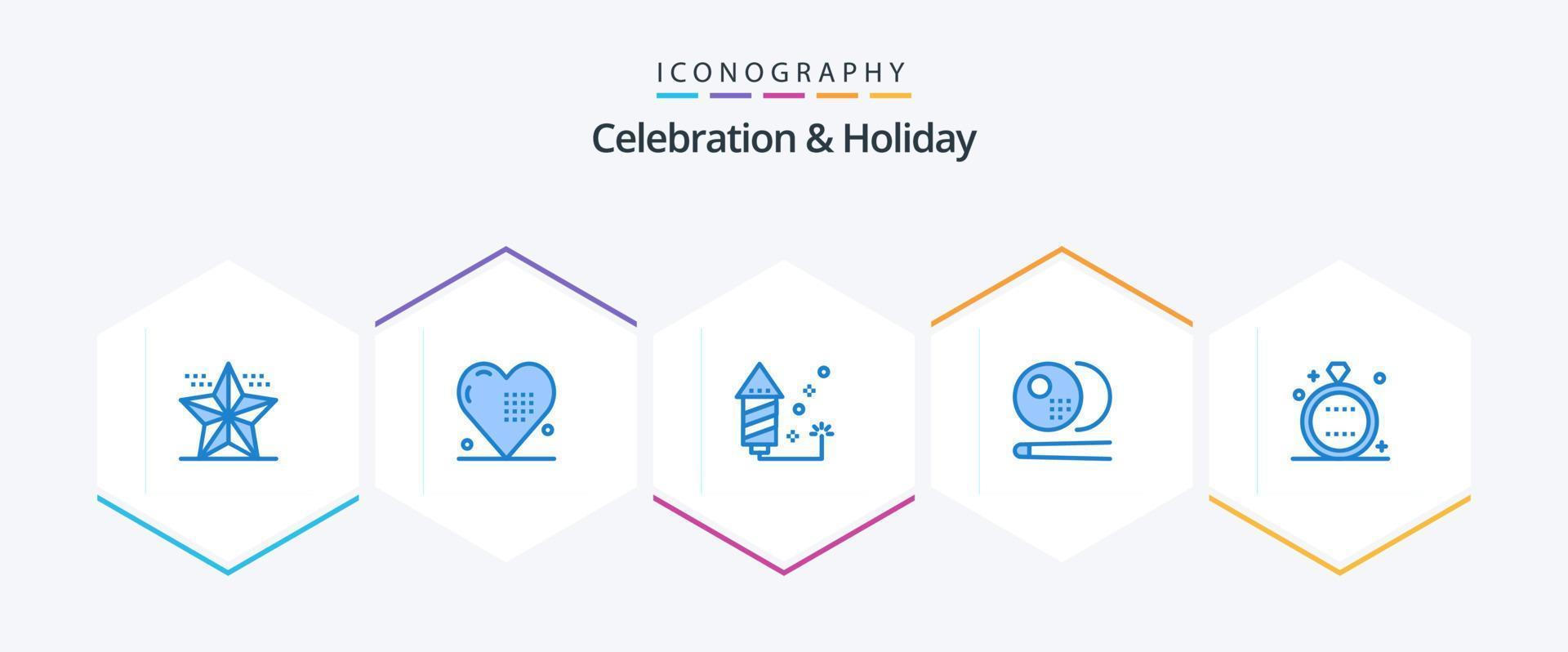 Celebration and Holiday 25 Blue icon pack including sports. pool. holiday. billiards. fireworks vector