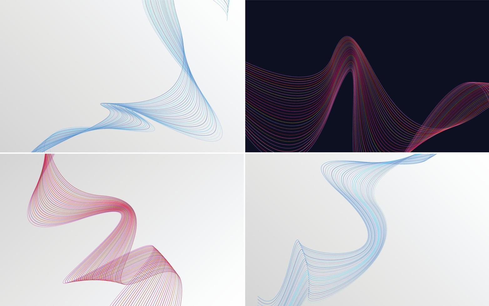 Use this pack of vector backgrounds for a vibrant presentation. flyer. or brochure