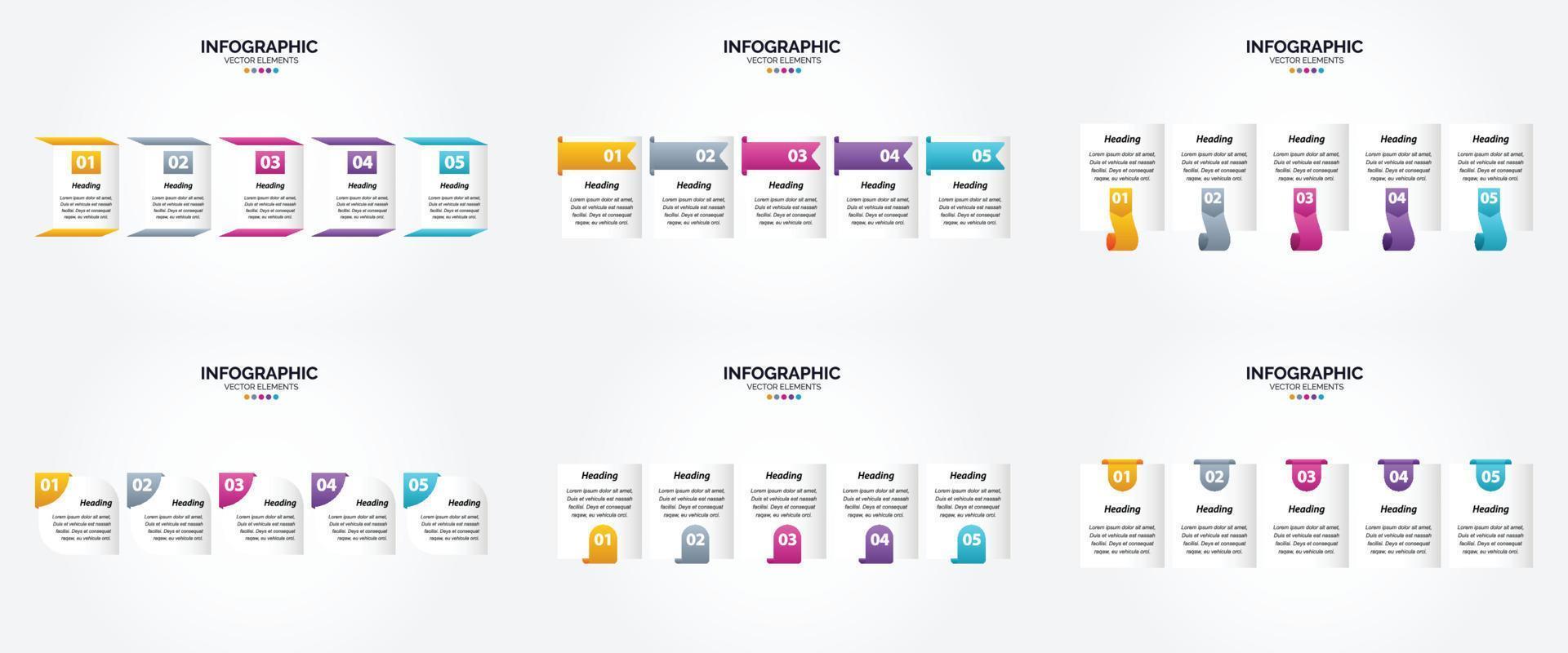 The vector illustrations in this set are ideal for creating infographics for advertising. brochures. flyers. and magazines.