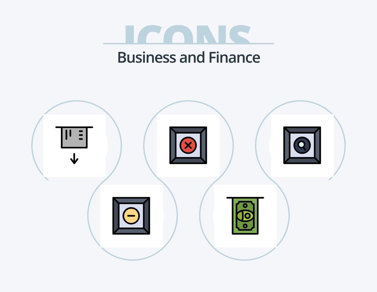 Finance Line Filled Icon Pack 5 Icon Design. . analytics. . product vector