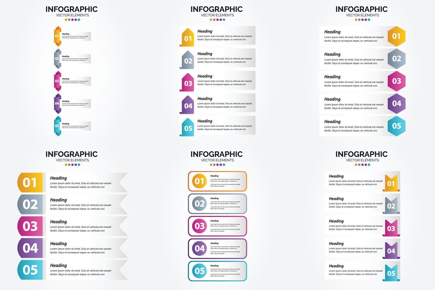 las infografías vectoriales de diseño plano en este conjunto son ideales para publicidad en un folleto. volantes. o revista. vector