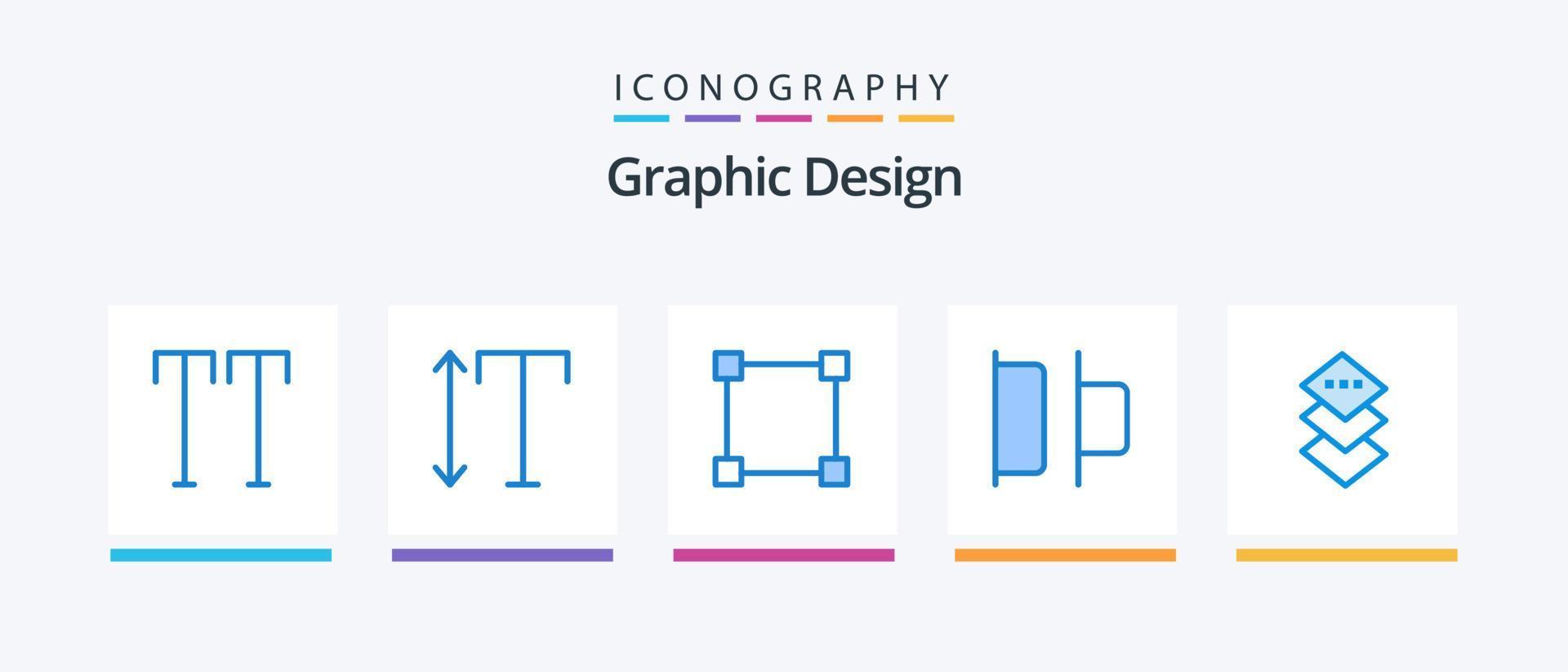 Design Blue 5 Icon Pack Including . rectangle. square. design. Creative Icons Design vector