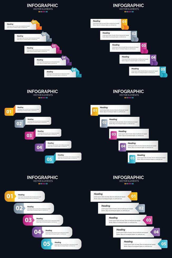 Streamline your presentation with vector infographics and timelines