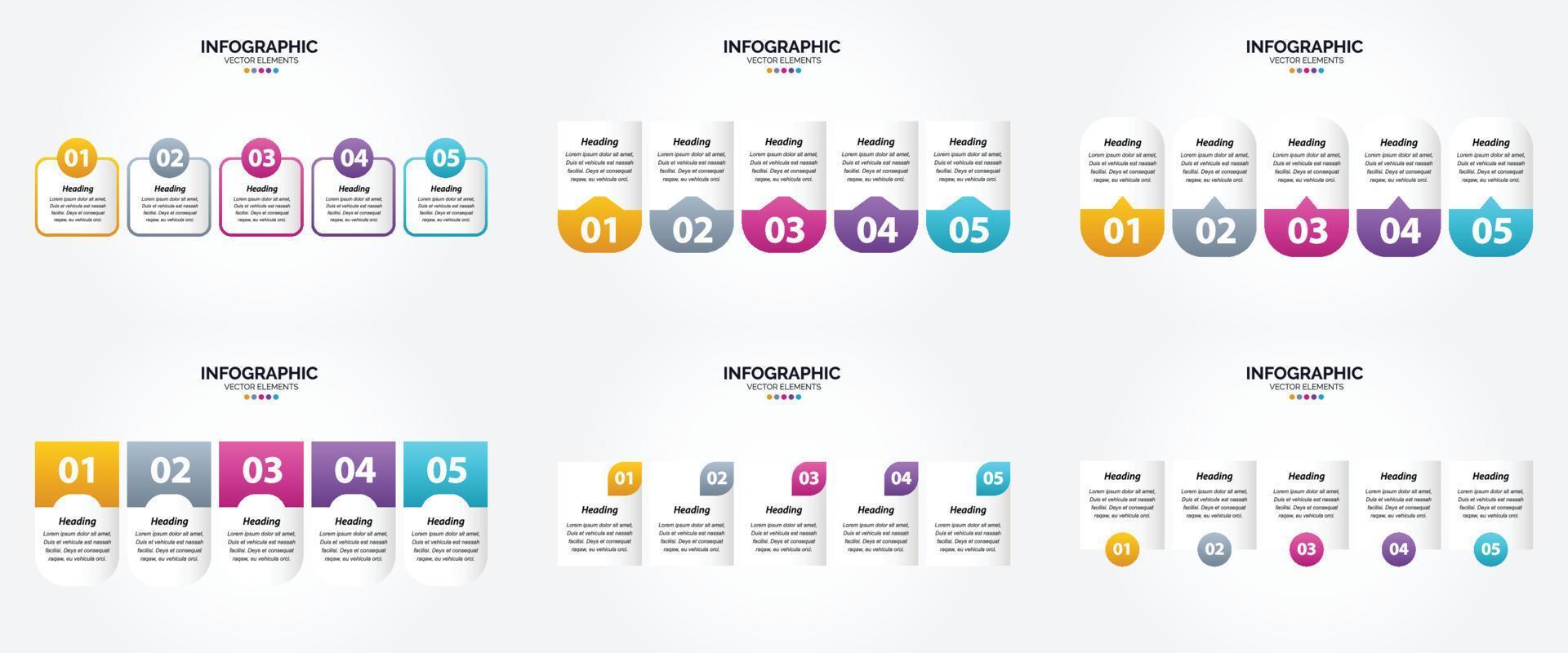 Vector illustration infographics set in flat design for advertising in brochures. flyers. and magazines.