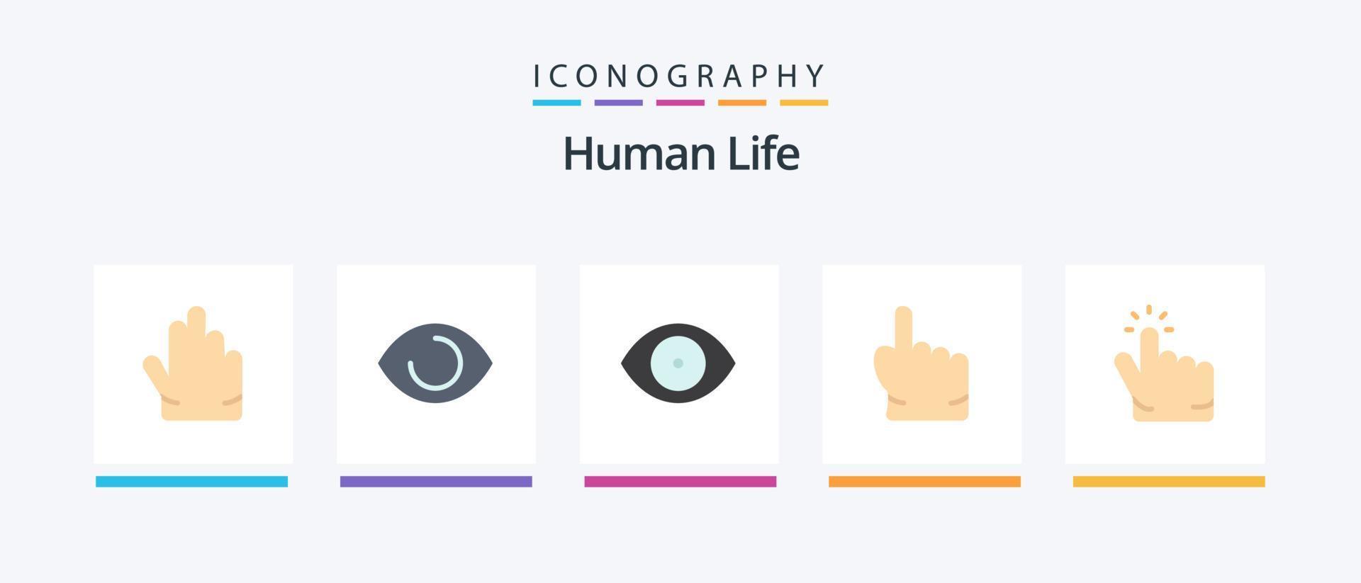 Human Flat 5 Icon Pack Including . hand. point. finger. Creative Icons Design vector
