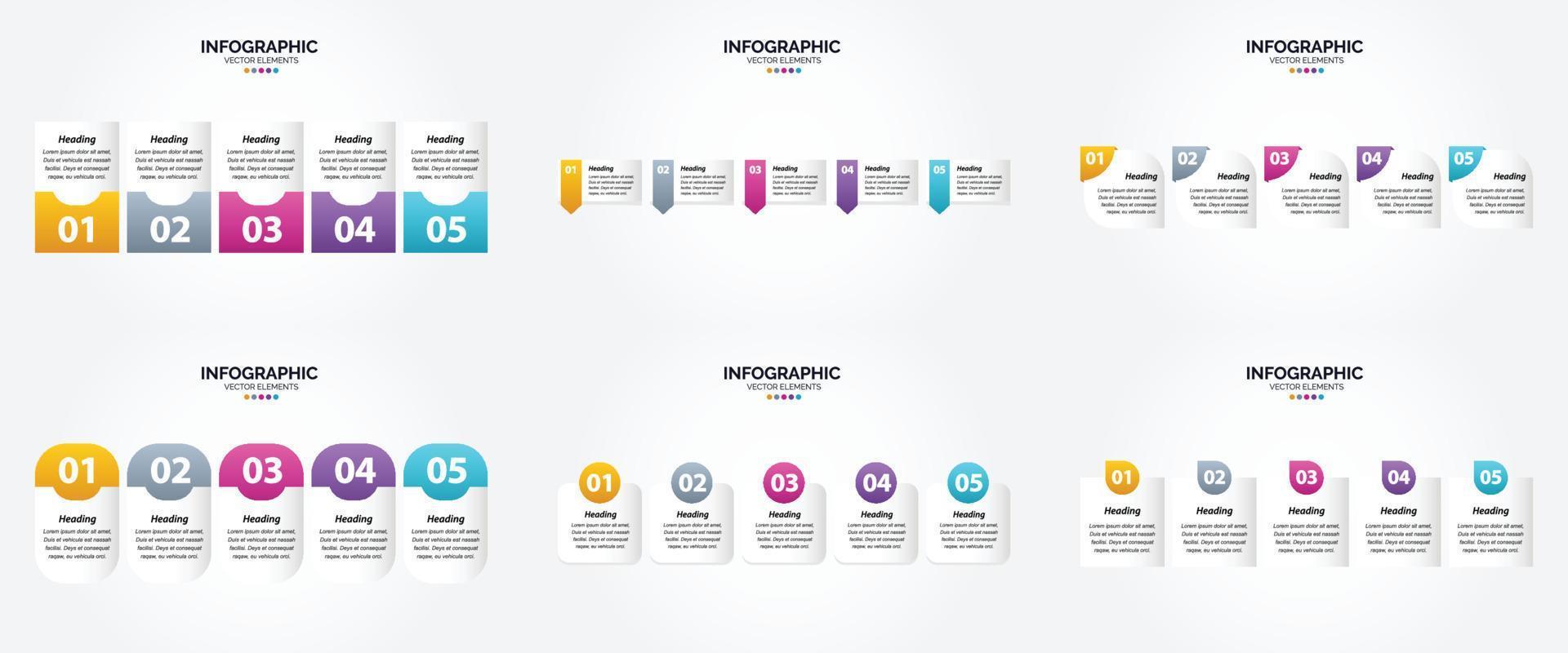 The vector illustrations in this set are perfect for creating infographics for advertising. brochures. flyers. and magazines.