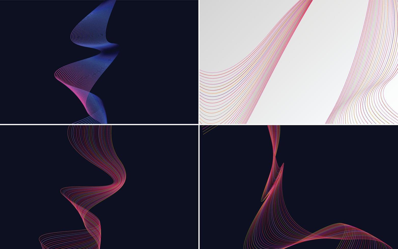 Add texture to your designs with this set of 4 vector backgrounds