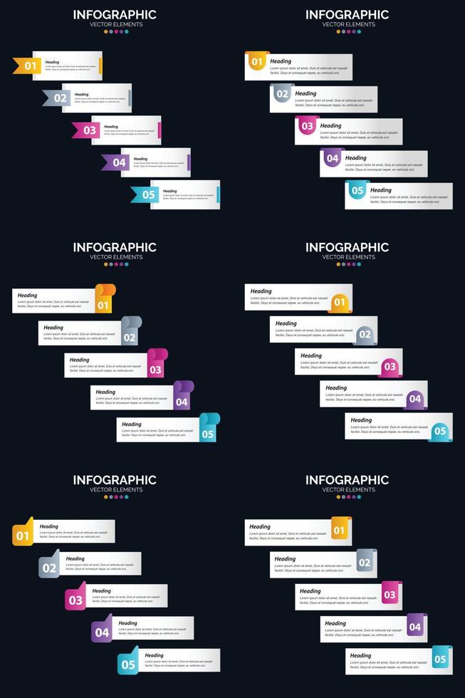 Our Vector 6 Infographics Pack is perfect for your business presentation needs.