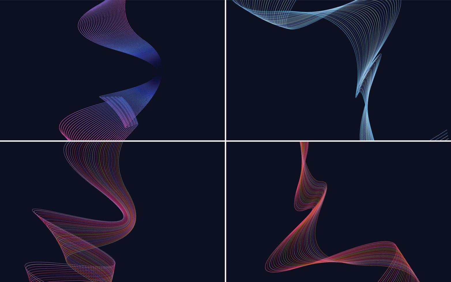 Add a modern touch to your presentation with this wave curve abstract vector background