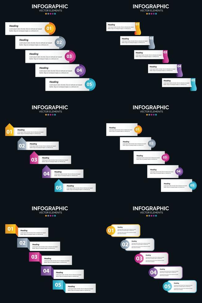 Our Vector 6 Infographics Pack offers a variety of diagrams and timelines for your business presentation.