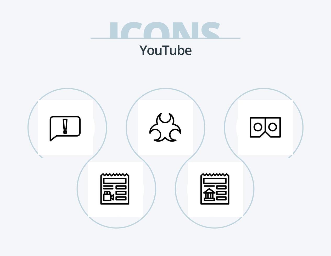 Youtube Line Icon Pack 5 Icon Design. videogame. key. bio. board. keyboard vector