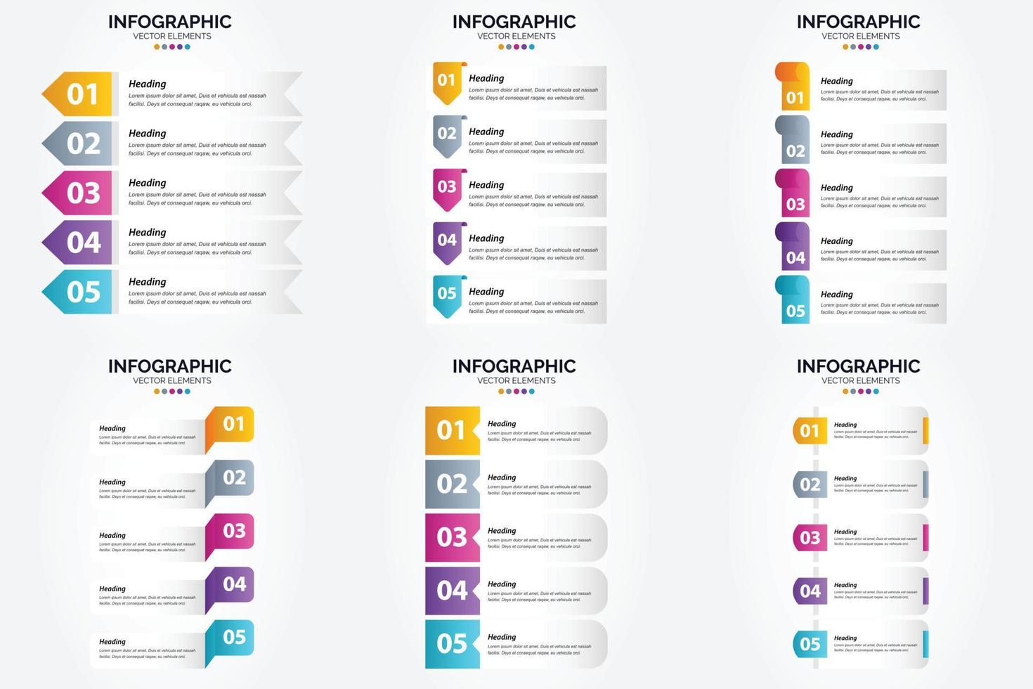Use these vector illustrations to create engaging infographics for advertising. brochures. flyers. and magazines.