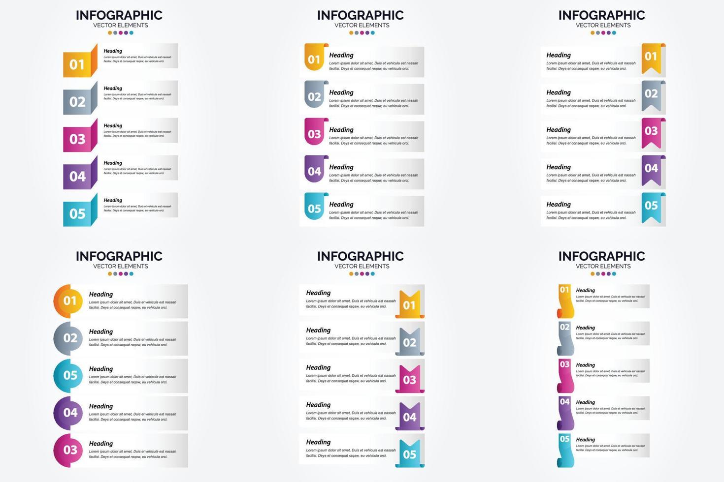 Utilice este conjunto de infografías de ilustración vectorial para publicidad en un folleto. volantes. o revista. vector