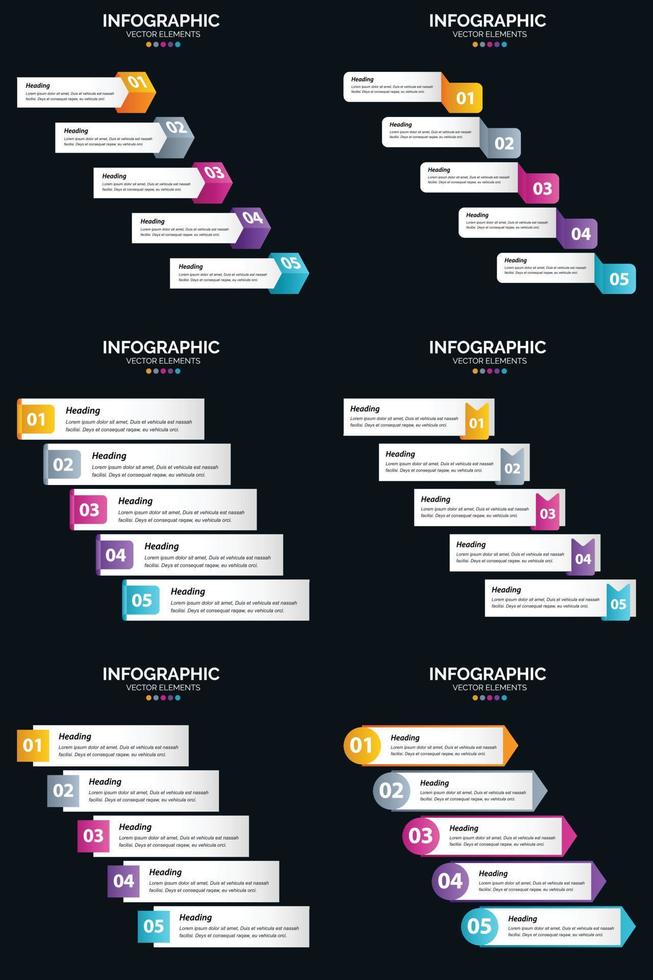 Use vector infographics to visually support your business ideas in your presentation.