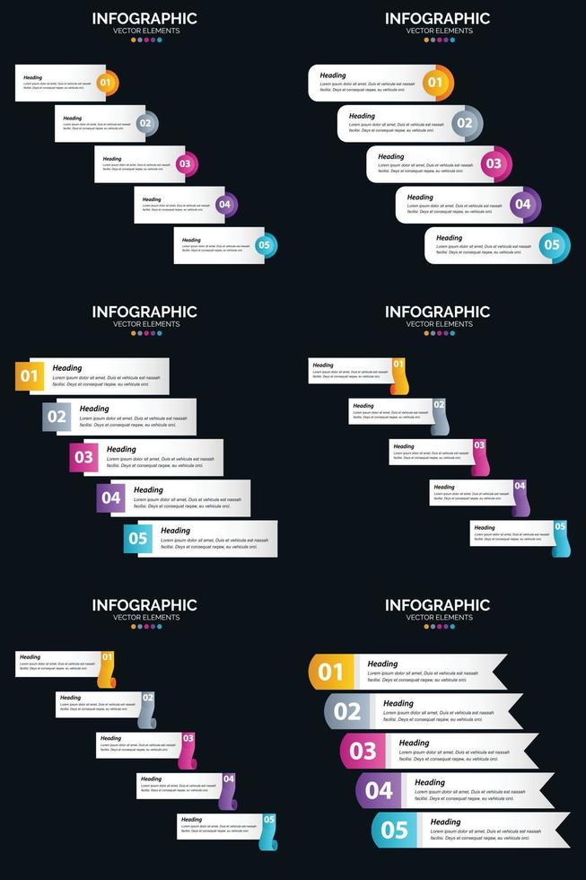 Use vector infographics to highlight key points in your business presentation.