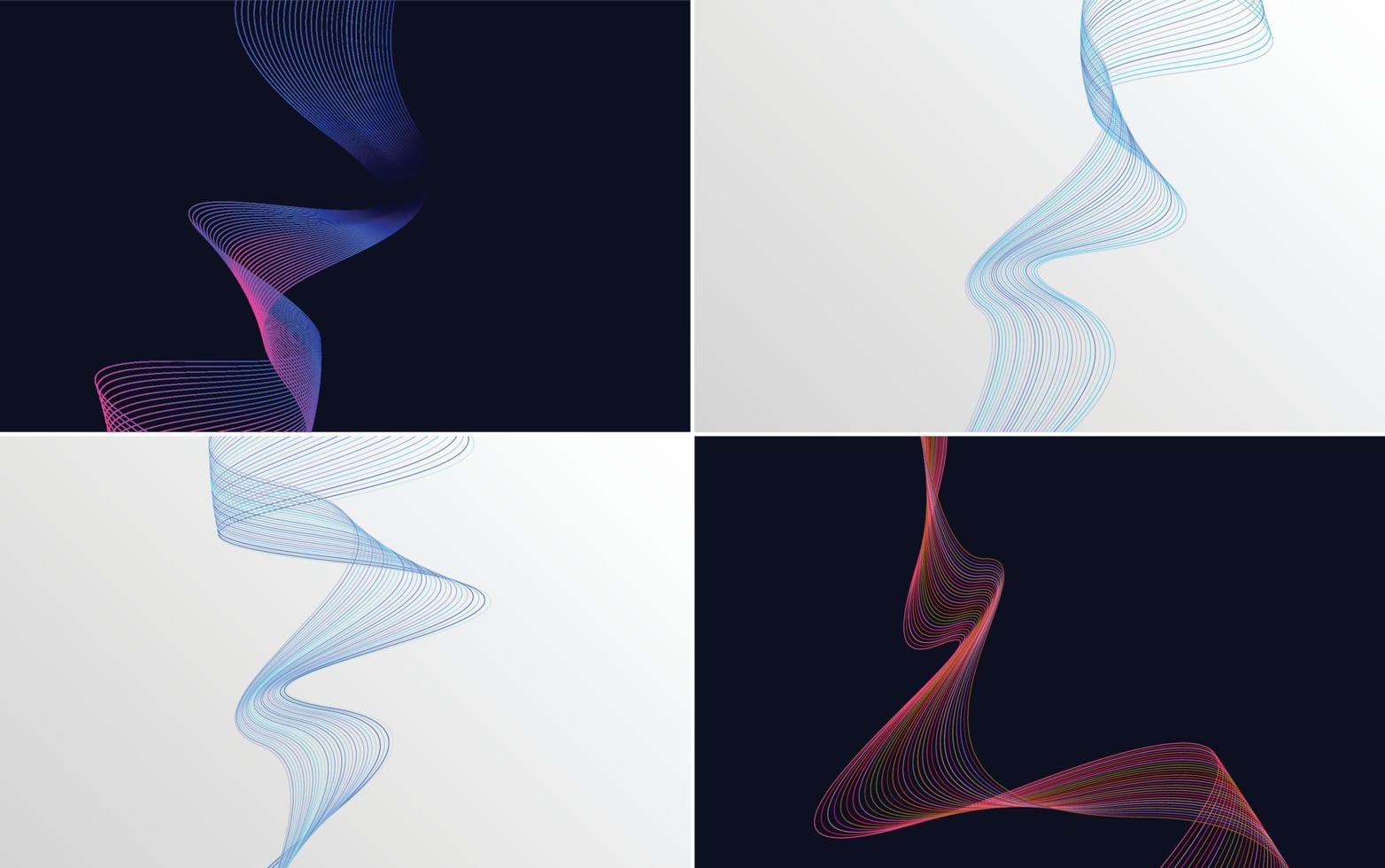 Use these vector line backgrounds to add visual interest to your work
