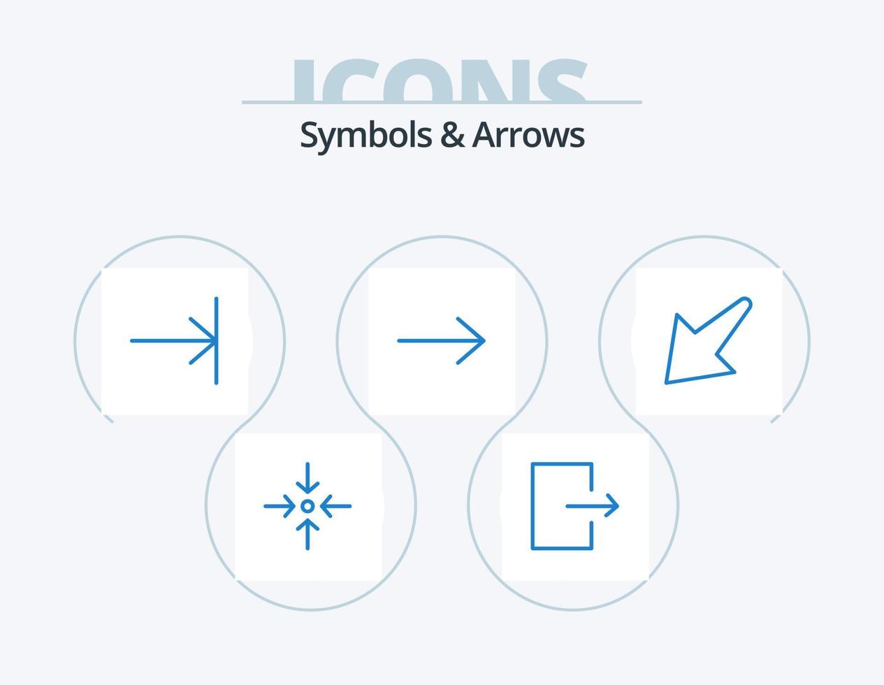 Symbols and Arrows Blue Icon Pack 5 Icon Design. . finish. . down vector
