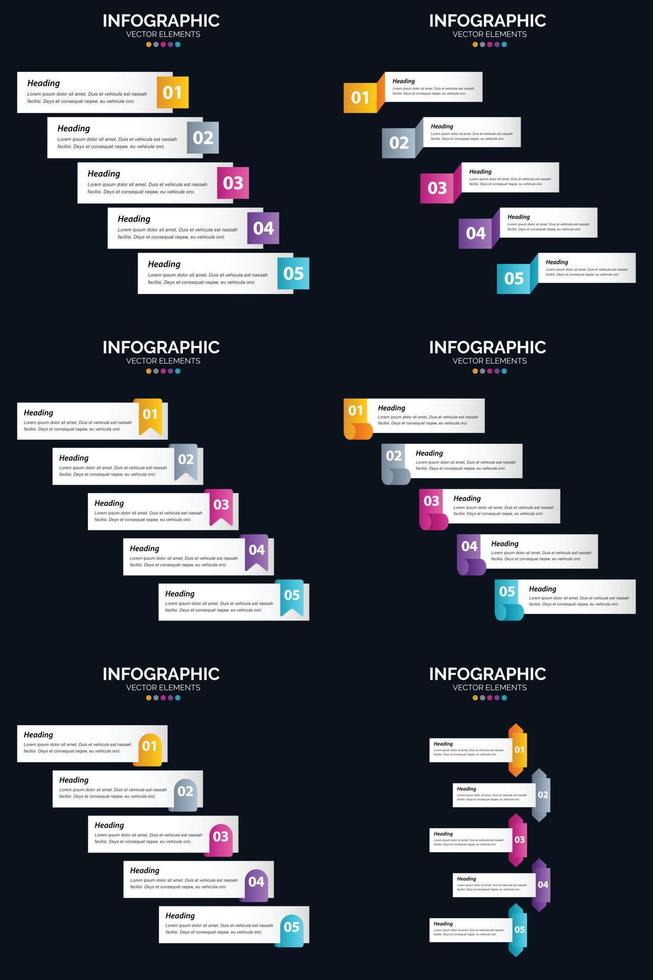 impresiona a tu audiencia con infografías vectoriales profesionales en tu presentación. vector