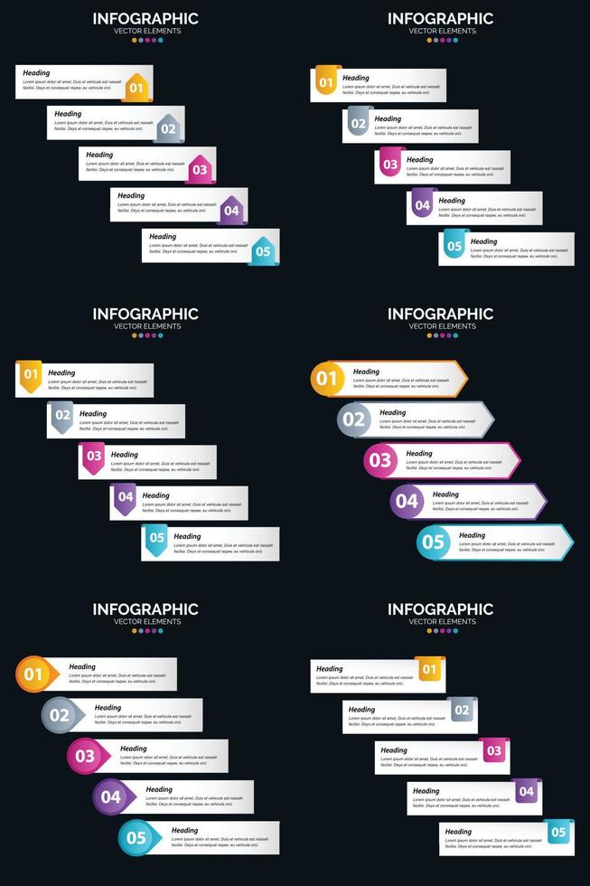 Our vector infographics pack includes everything you need for your business presentation.