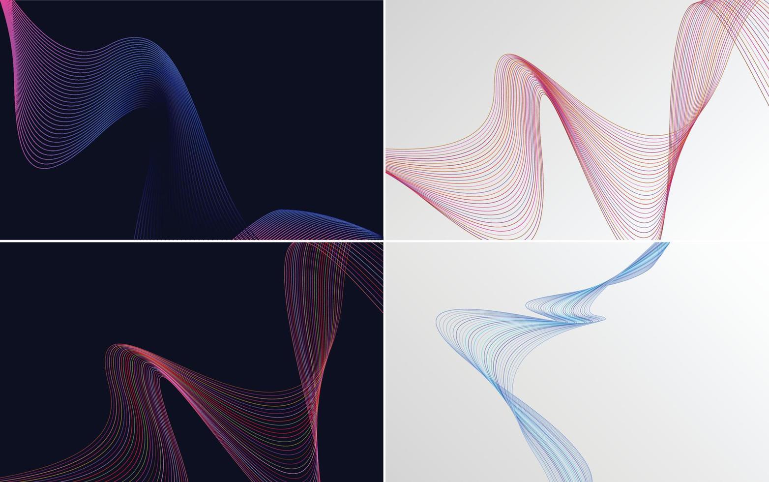 Use these vector line backgrounds to make your design stand out