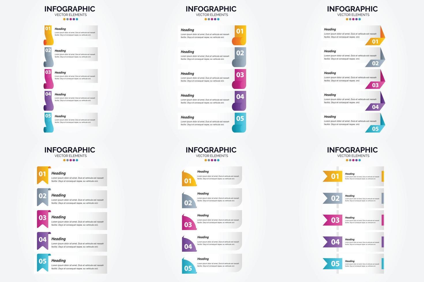 This vector infographics set is great for advertising your business in brochures. flyers. and magazines.