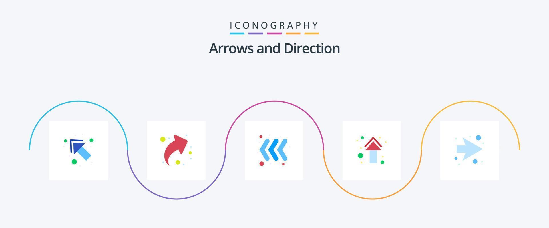 paquete de iconos de flecha plana 5 que incluye la derecha. flecha. teclado. derecho. arriba vector