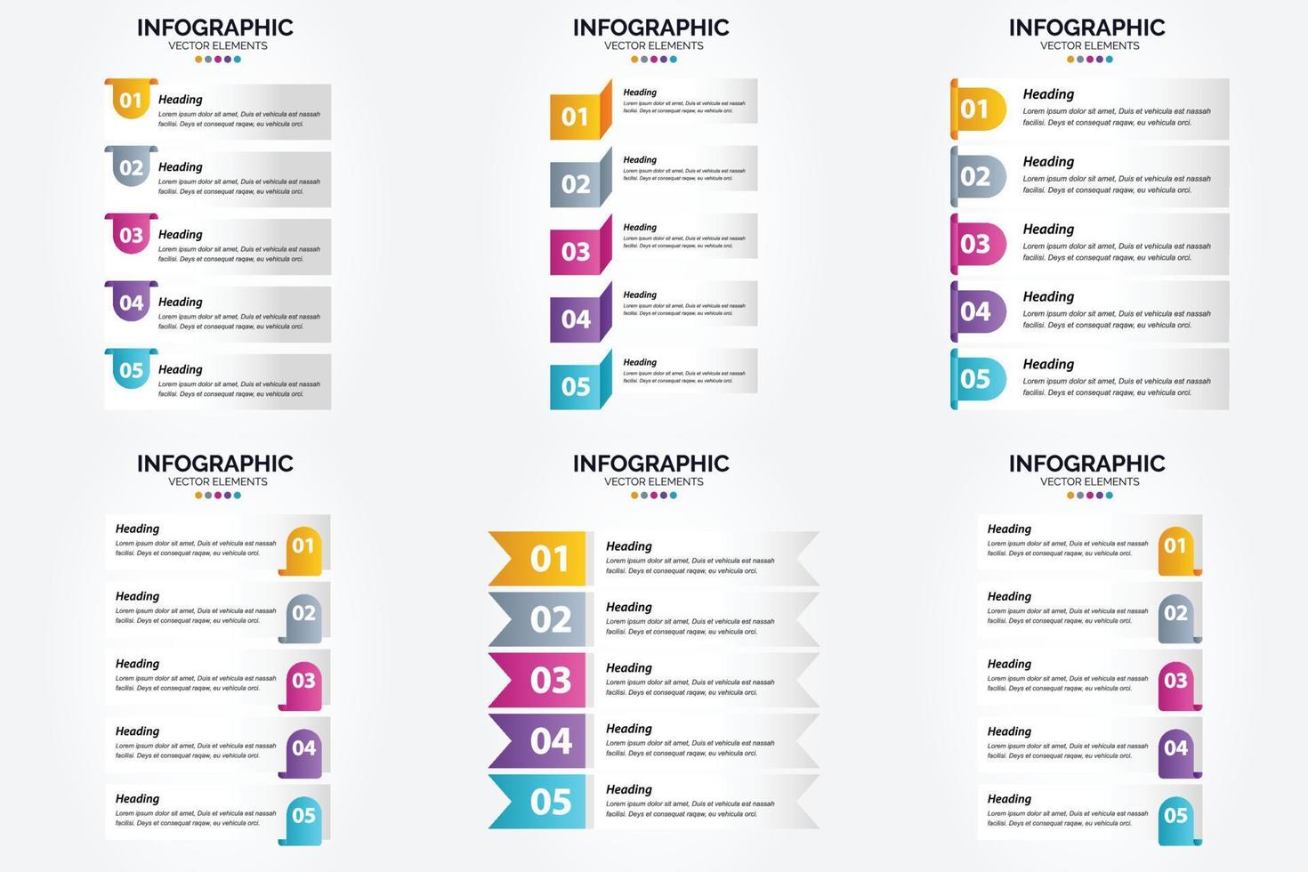 este conjunto de ilustraciones vectoriales es ideal para crear infografías para publicidad. folletos volantes y revistas. vector