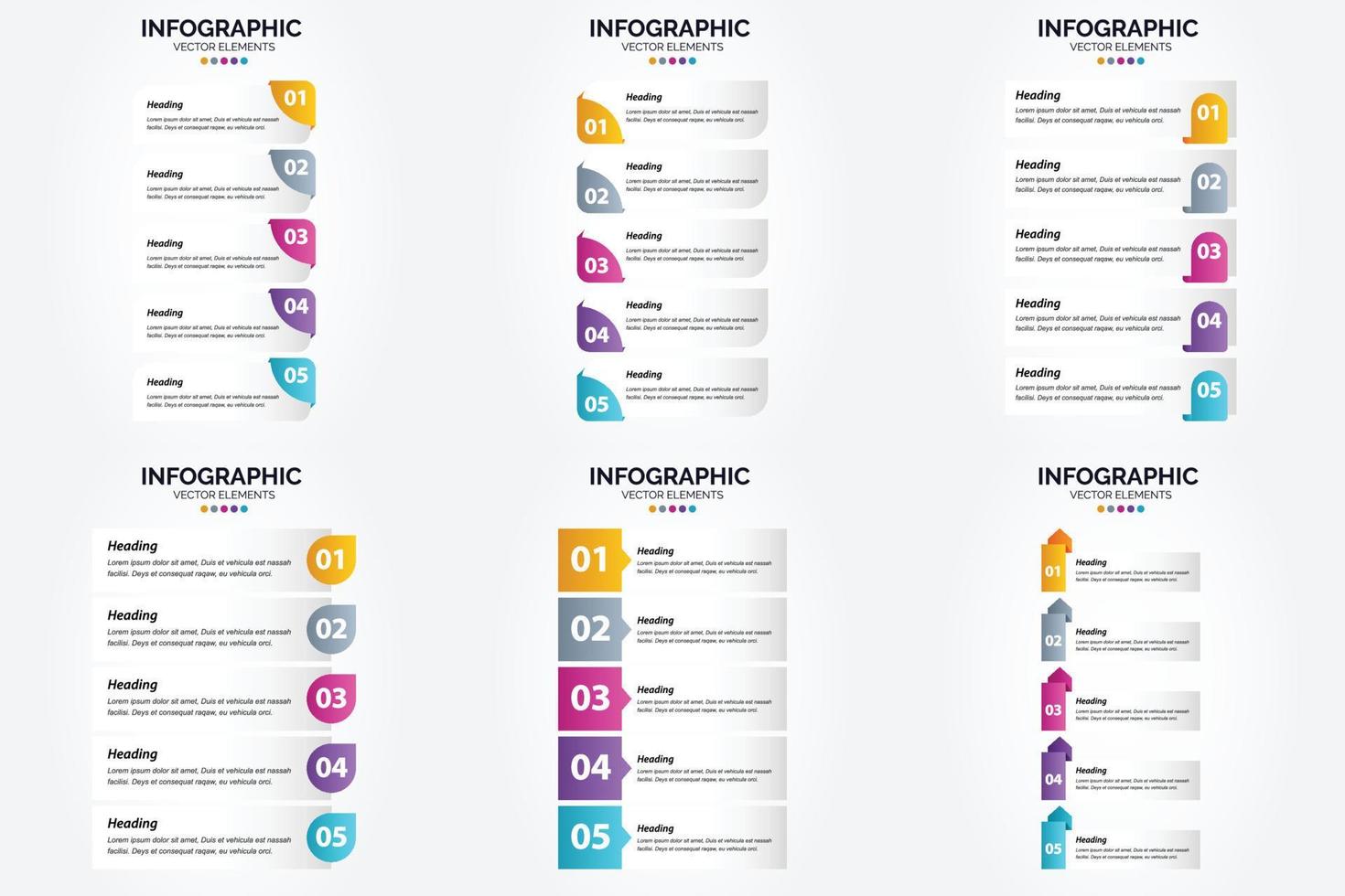 The vector illustrations in this set are perfect for creating infographics for advertising. brochures. flyers. and magazines.