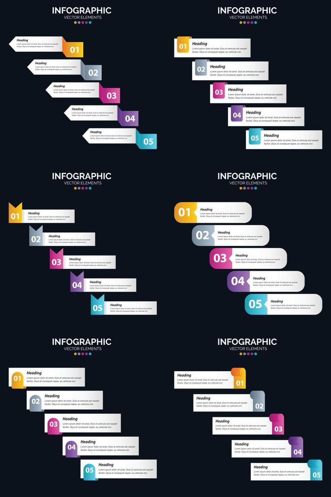 Make your business presentation more engaging with vector infographics.