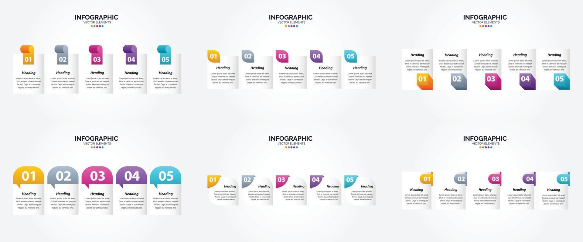 The vector illustrations in this set are ideal for creating infographics for advertising. brochures. flyers. and magazines.