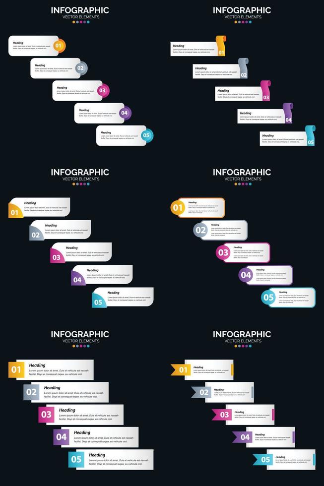 Presentation slide template featuring vector infographics and cycle diagrams