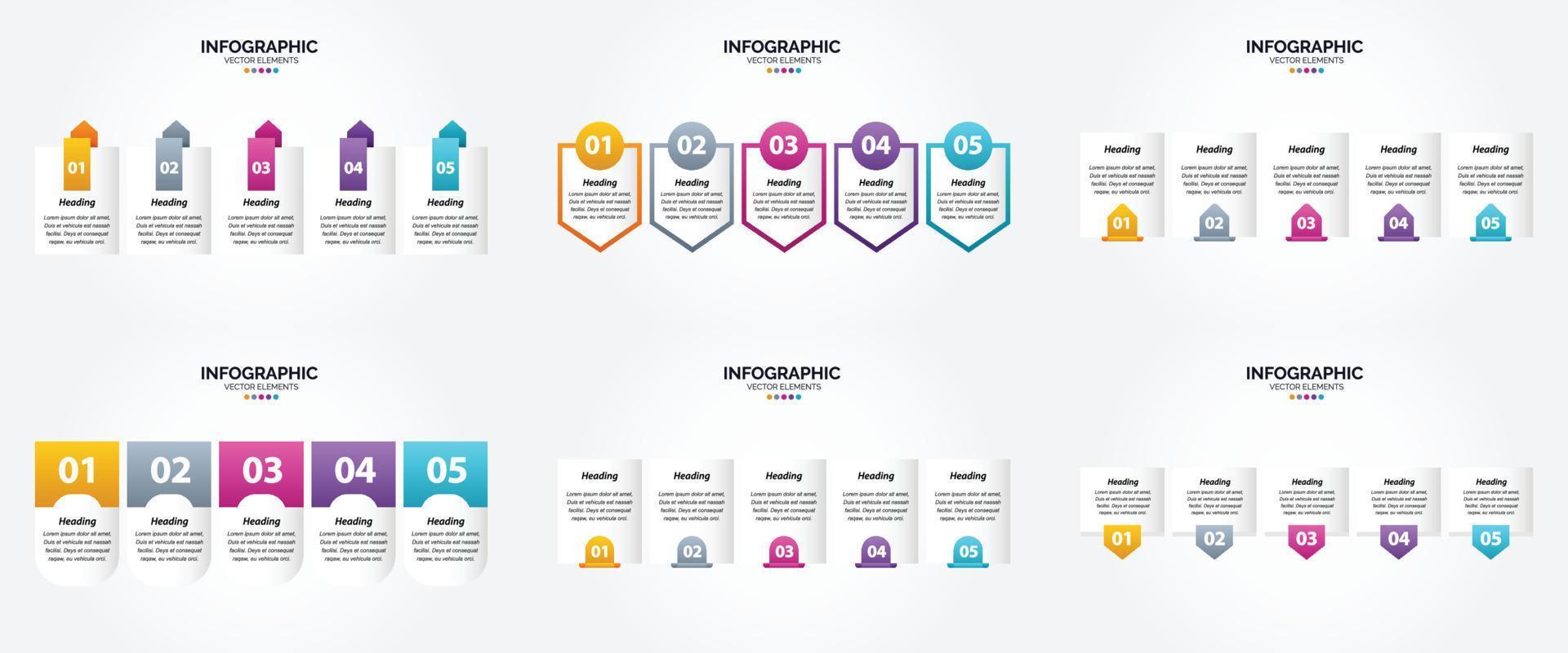 estas infografías vectoriales son ideales para publicidad en un folleto. volantes. o revista. vector