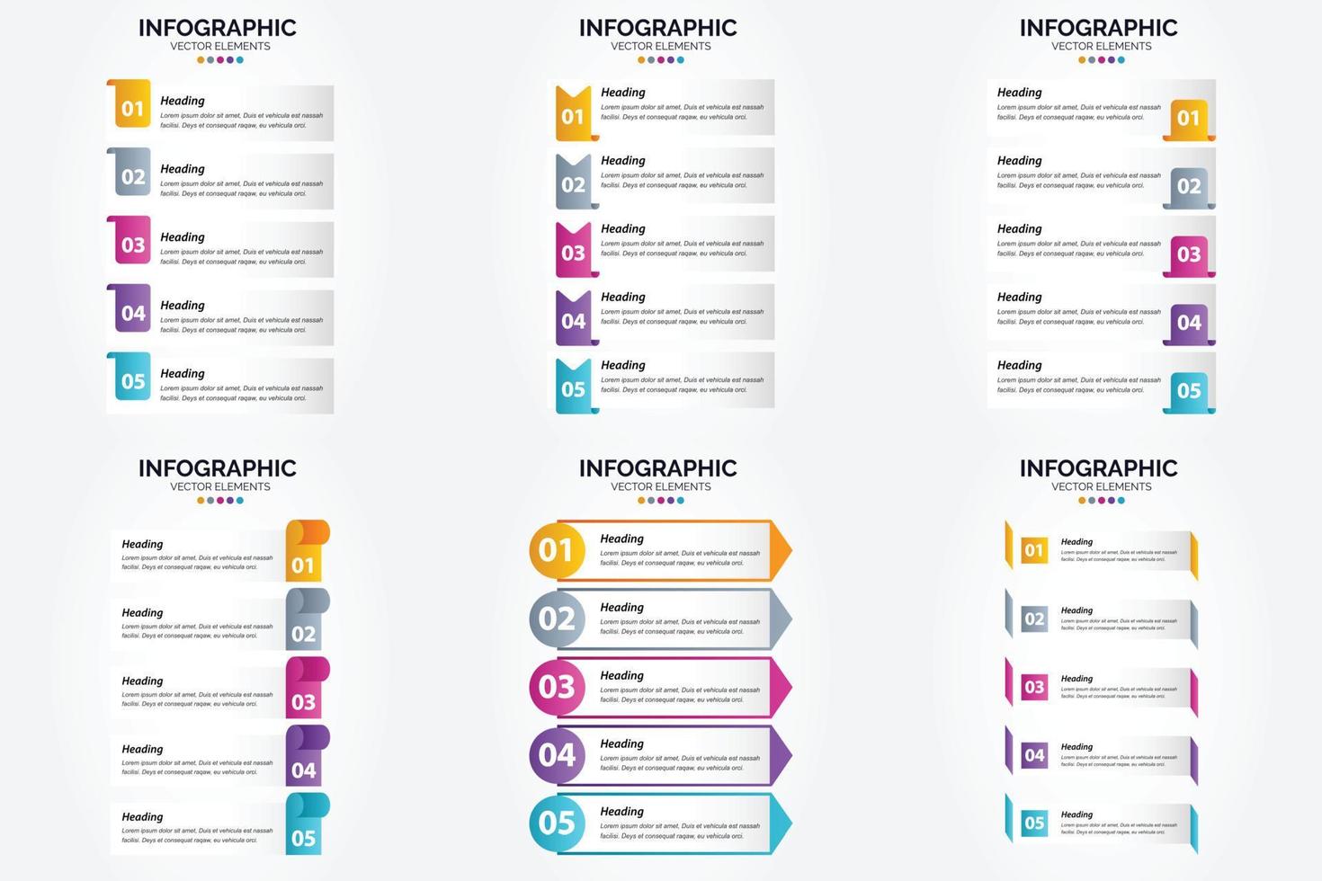 This vector illustration infographics set is perfect for advertising in a brochure. flyer. or magazine.