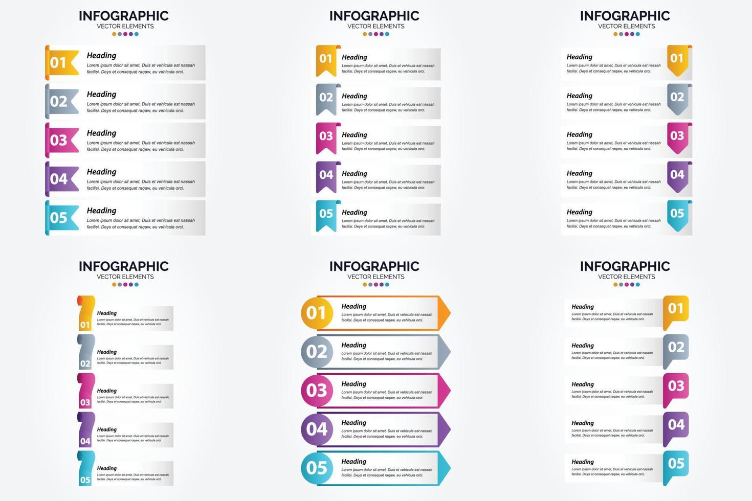 Vector illustration infographics set in flat design for advertising in brochures. flyers. and magazines.