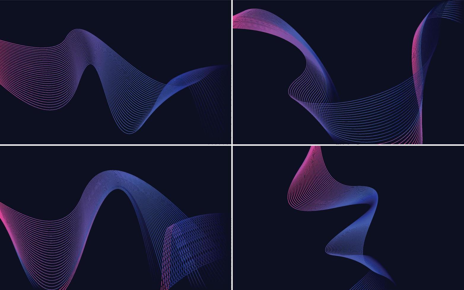 fondos vectoriales abstractos de curva de onda para un diseño único y elegante vector