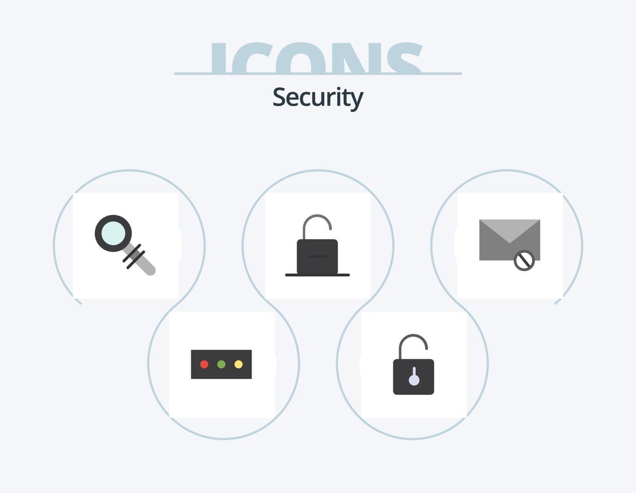 Security Flat Icon Pack 5 Icon Design. . . security. spam. message vector