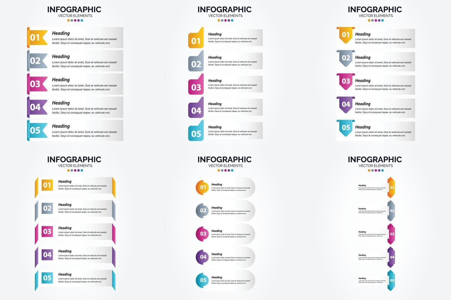 The vector illustrations in this set are ideal for creating infographics for advertising. brochures. flyers. and magazines.