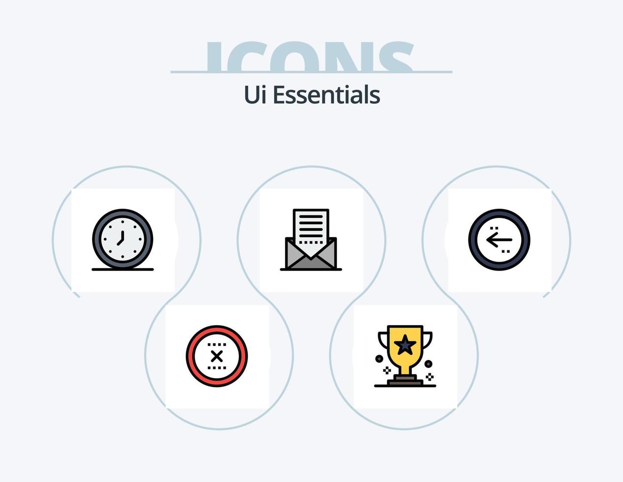 ui essentials línea llena de icono paquete 5 diseño de icono. dirección. flecha. interfaz. romance. como vector