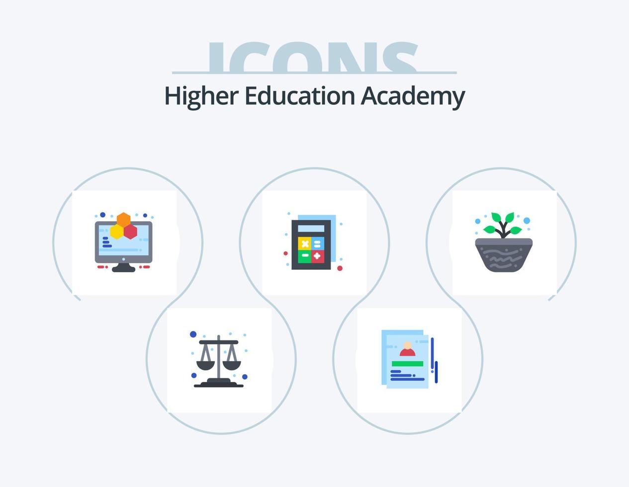 Academy Flat Icon Pack 5 Icon Design. geography. interaction. analytics. calculator. add vector